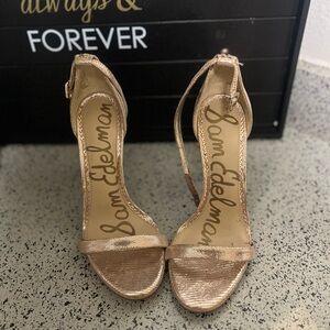 Sam Edelman Metallic Gold Heels